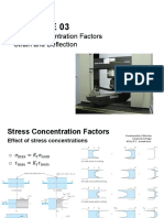 Stress Concentration Factors Strain and Deflection