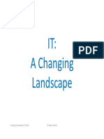 IT - A Changing Landscape