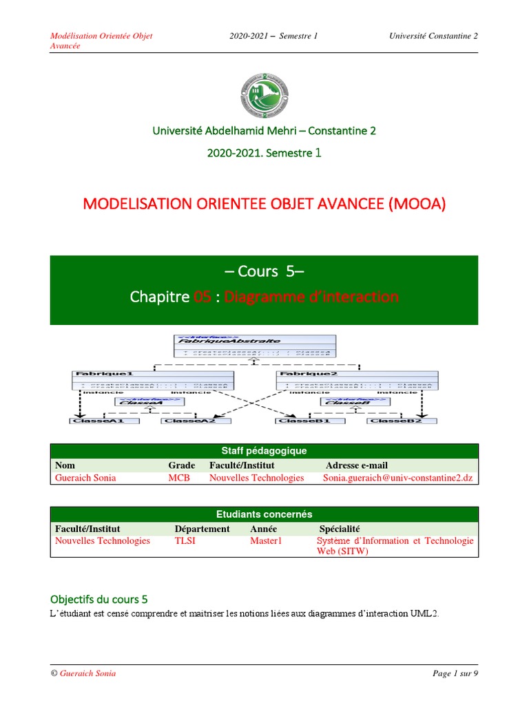 Cours 5 | PDF | Programmation orientée objet | Structure de contrôle