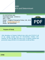 Micro Teaching Matrix and Determinant by Yuegilion