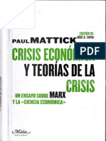 Crisis Económica y Teorías de La Crisis
