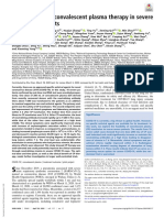 Effectiveness of Convalescent Plasma Therapy in Severe COVID-19 Patients