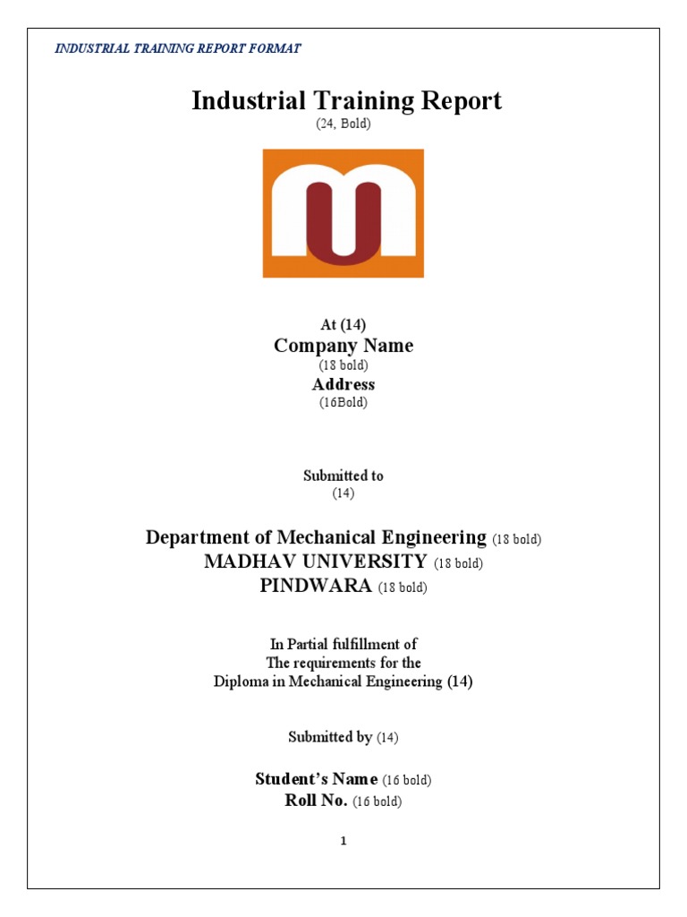 diploma-industrial-training-report-format-2020-pdf-diploma-cognition