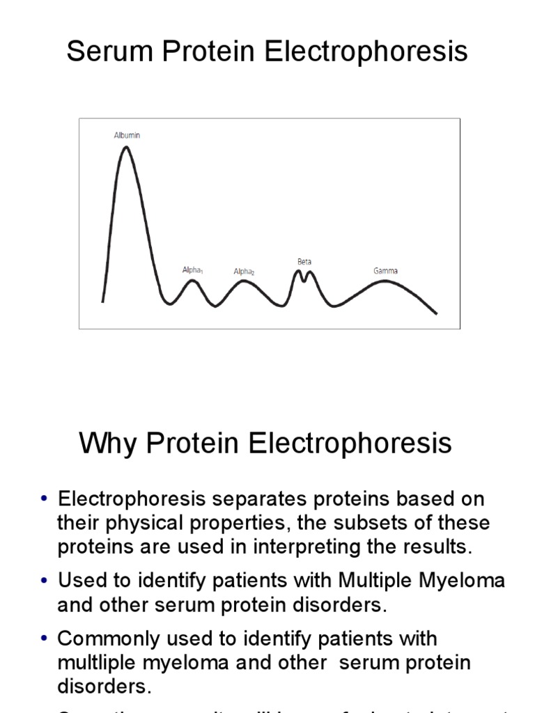 Serum Electrophoresis Clinical Medicine Immune System