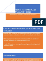 Measurement, Assessment and Evaluation (Unit - 1)