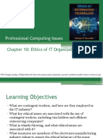 Professional Computing Issues: Chapter 10: Ethics of IT Organizations