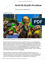 Democracy Bedevils Brazil's Bolsonaro - Bloomberg
