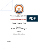 Total Protein Test by MD