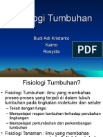 I - Fisiologi Dan Biokimia Tanaman