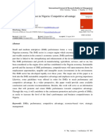 2014 - Abiodun - SME Firms Perfomance in Nigeria Competitive Advantage and Its Impact