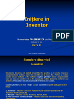 11 - Initiere in Inventor - Curs 11-Simulare Dinamica