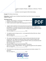 Irony Worksheet View