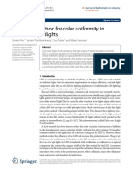 An Inverse Method For Color Uniformity in White LED Spotlights