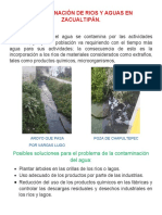 Contaminación de Rios y Aguas en Zacualtipán