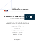 Mejora Del Proceso de Ventas de Licitaciones para El Desarrollo de Software