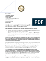 Rep. Davids letter to Gov Walz