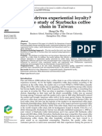 What Drives Experiential Loyalty? A Case Study of Starbucks Coffee Chain in Taiwan