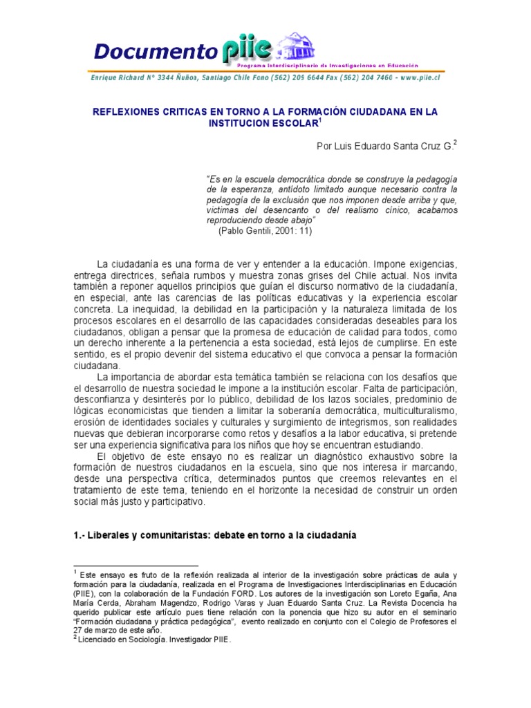 Formación Ciudadana en La Escuela | PDF | Democracia | Ideologías políticas