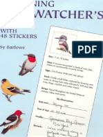 Beginning Birdwatcher's Book With 48 Stickers (Dover)