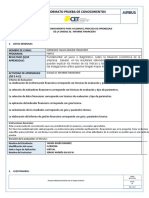 Rex-Ft-026 Formato Prueba de Conocimientos - Informe Financiero