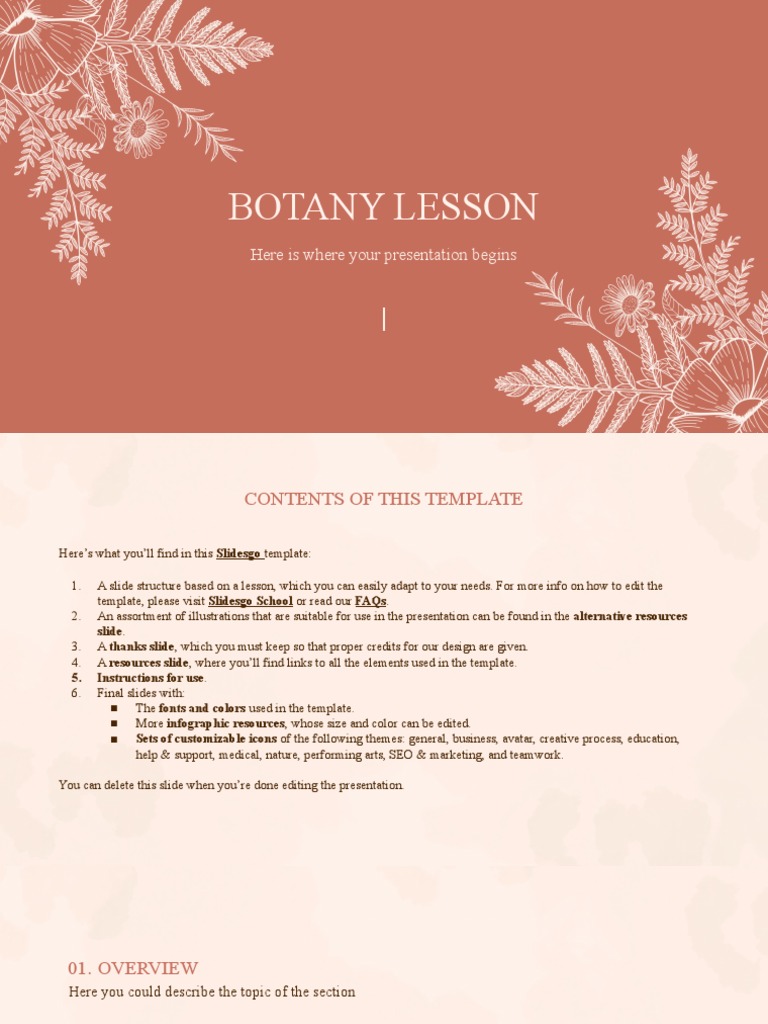 Botany Lesson by Slidesgo | PDF | Planets | Solar System