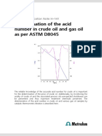 Determination of The Acid Number in Crude Oil and Gas Oil As Per ASTM D8045