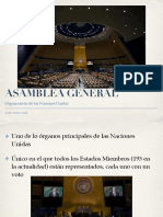 Asamblea General: Organización de Las Naciones Unidas