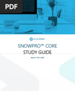 Snowpro™ Core: Study Guide