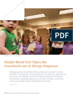 Simple Blood Test Takes The Guesswork Out of Allergy Diagnosis