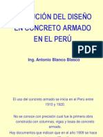 Evolución Del Diseño en Concreto Armado en El Perú