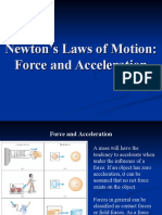 Newton's Laws of Motion - Force and Acceleration