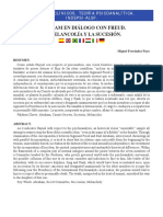 Abraham en Dialogo Con Freud La Melancolia y La Sucesion