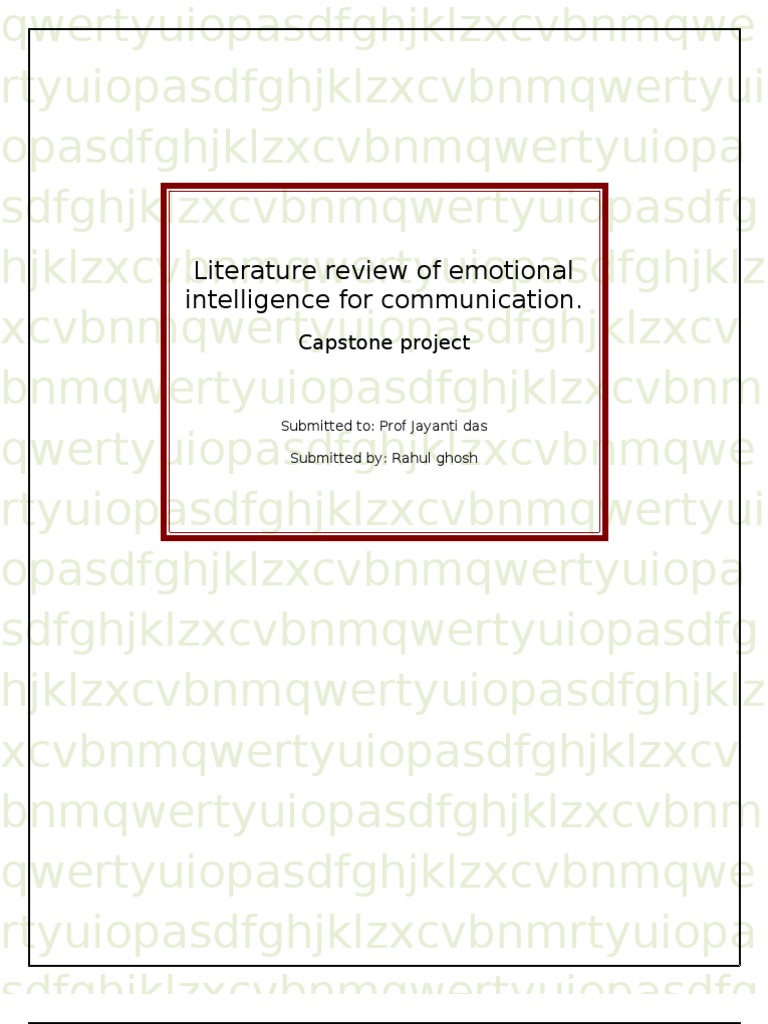 Emotional intelligence and stress management pdf picture