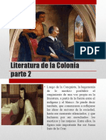 Literatura de La Colonia Parte 2