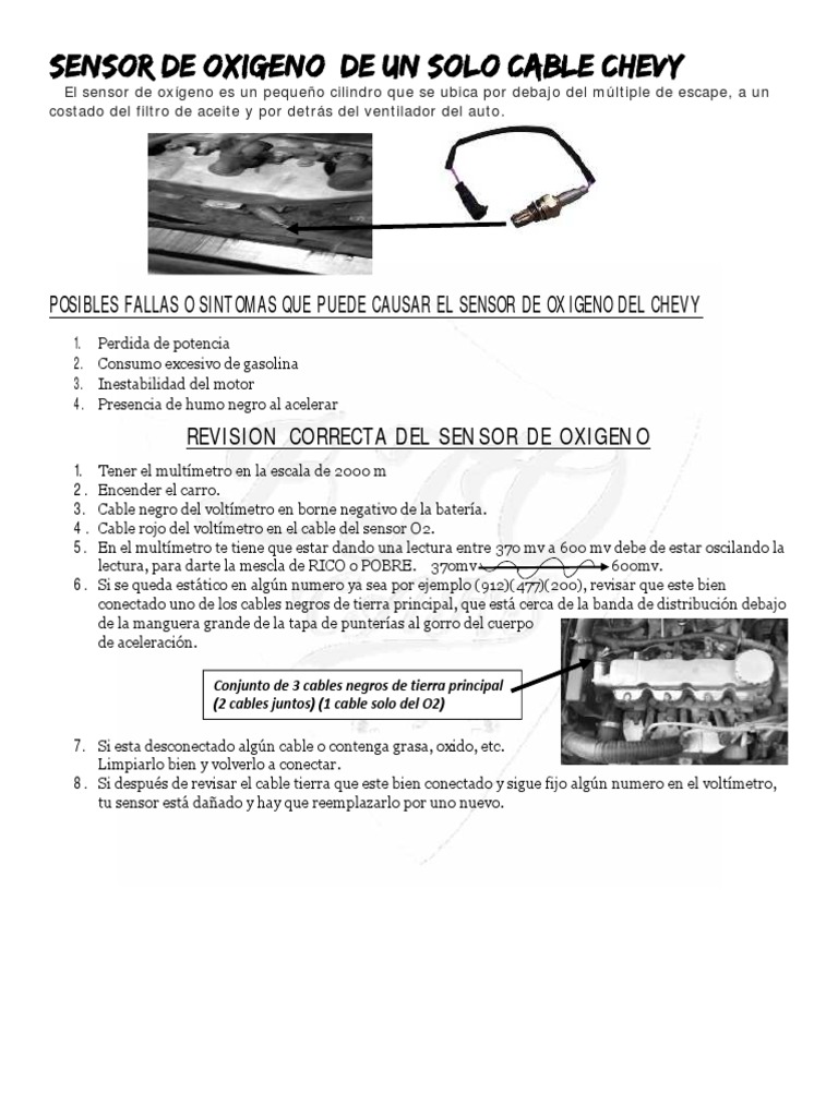 Sensor Oxigeno Chevy PDF