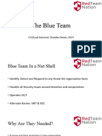 The Blue Team: CEO/Lead Instructor: Brandon Dennis, OSCP