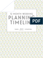 Planning Timeline: 12 Month Wedding