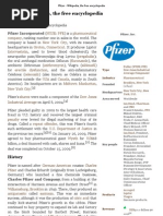 Pfizer - Wikipedia, The Free Encyclopedia