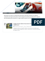 Mejores Seguros para Auto en USA y Florida 2021