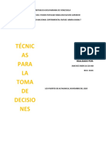 La Naturaleza Del Proceso de La Toma de Decisiones