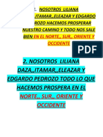 Familia Pedrozo Daza-Declaraciones Profeticas.