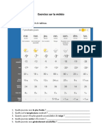 Meteo Francisation 2 Comprehension Ecrite Texte Questions Feuille Dexer - 132847