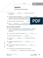 Physical Properties: Matter