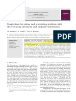 Single-Item Lot-Sizing and Scheduling Problem With Deteriorating Inventory and Multiple Warehouses