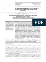 Identifying Reading Comprehension Questions of National Examination For Senior High School Students