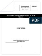 Procedimiento de Baja Tension