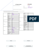 ATP Approval Sheet ATP Approval Sheet: Telkomsel ZTE Indonesia