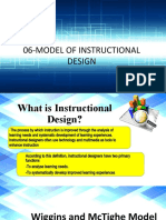 06-1 Model of Instructional Design