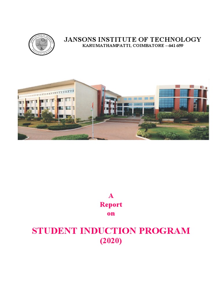 Student Induction Program Report 2020 | PDF | Applied Psychology ...