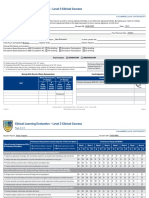 Clinical Learning Evaluation - Level 3 Clinical Courses: o o o o o o o o